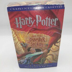 Harry Potter & the Chamber of Secrets 6 Tape Audio Book J.K. Rowling, Jim Dale